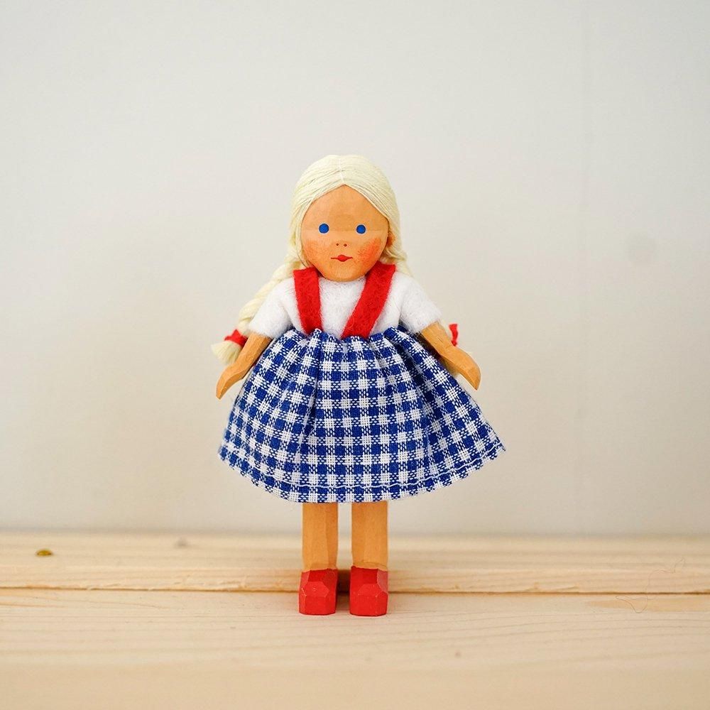 ハーン 女の子 |ドイツの ドールハウス人形 - 木のおもちゃのお店 りぷか