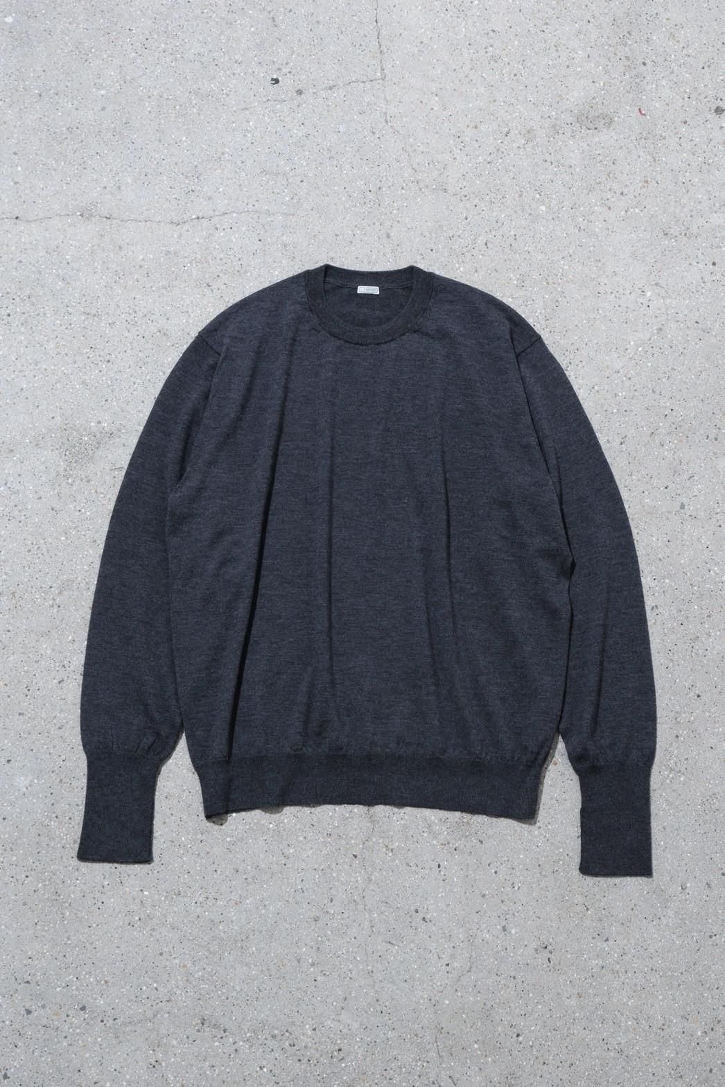 A.PRESSE / Cashmere High Gauge Crew Neck Sweater（24SAP-03-02K