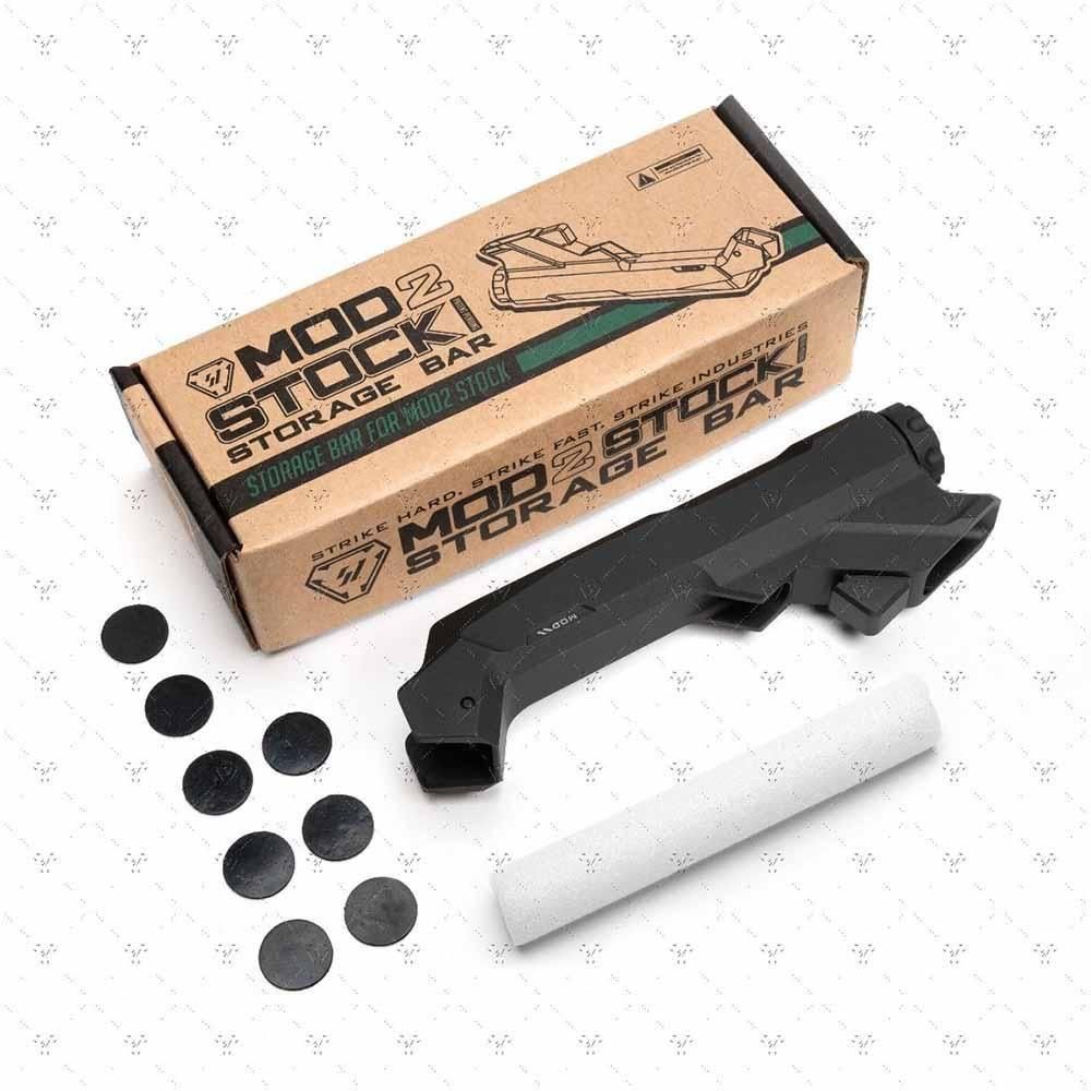 Strike MOD2ストック収納バー | ブラック - -米軍放出品販売- White
