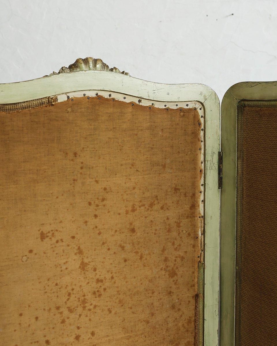 フランスアンティーク ファブリック パーテーション (フォールディング