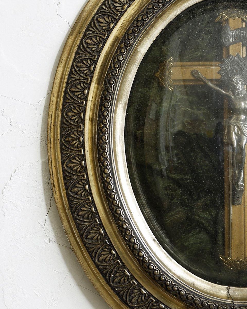 フランスアンティーク ”イエス・キリスト” ルリケール (ガラスドーム