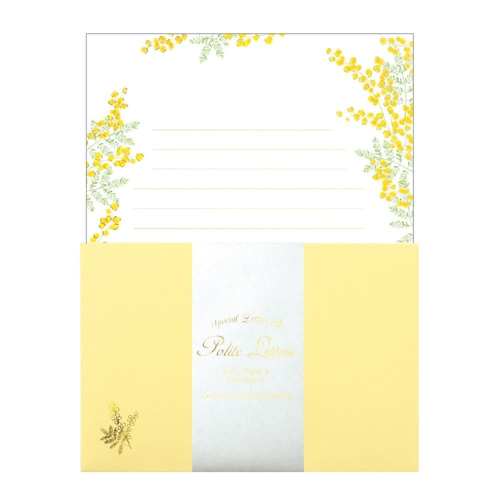 包む オンラインショップ レターセット ピュアミモザ