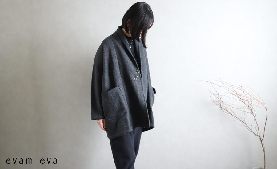 evam eva(エヴァム エヴァ) 【2020aw新作】ショートローブ コート