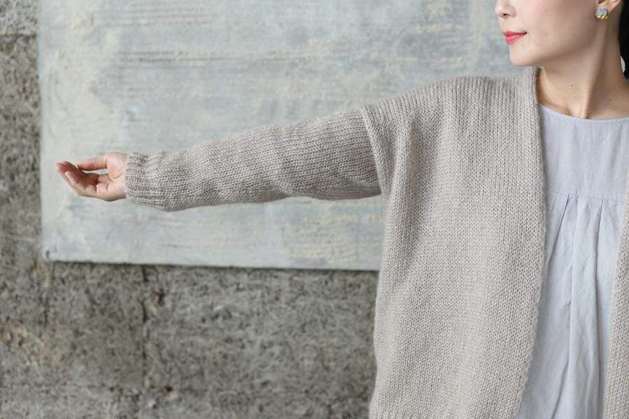 evam eva(エヴァム エヴァ) 【2022aw新作】モヘア シルク カーディガン