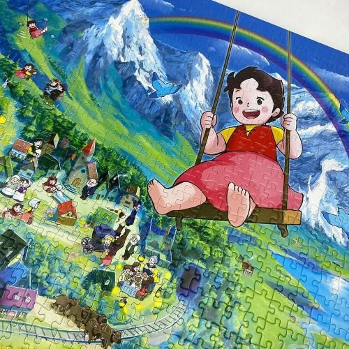1000P ジグソーパズル (アルプスマップ) ハイジ アルプスの少女ハイジ