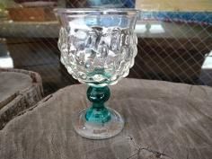 三宅義一 アラレ ワイングラス グリーン - 工芸ギャラリー楽風