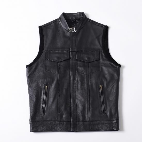 63Leathers Original Leather Vest LJV（スタンドカラー クラブ
