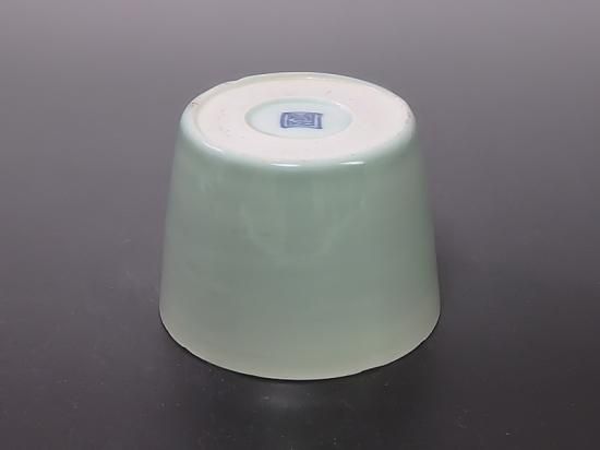 古伊万里 青磁 大振蕎麦猪口 江戸期