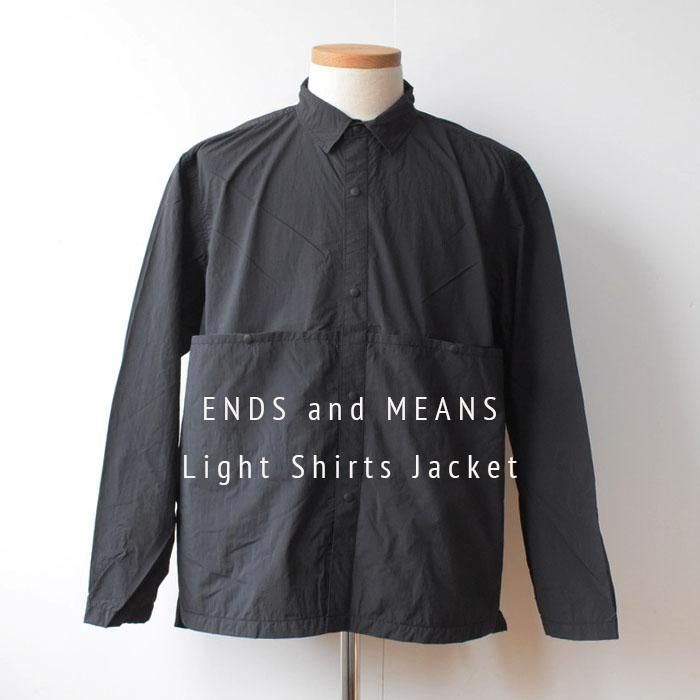 ENDS and MEANS】2023AW Light Shirts Jacket - Black -
