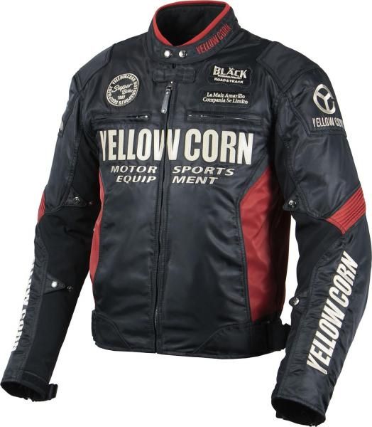 YB-5102 MESH JACKET 【BLACK/RED】 - YELLOW CORN Official web shop