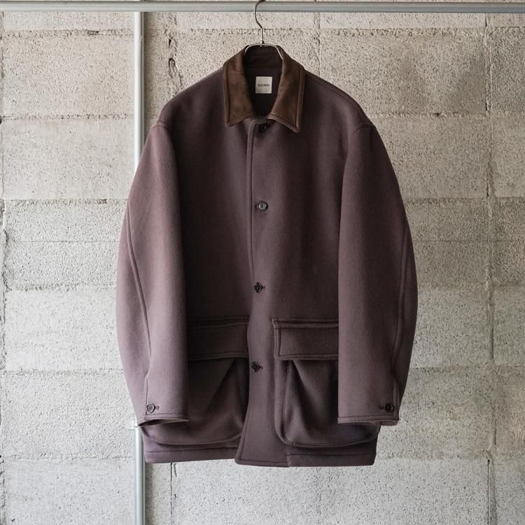 ビソウン BISOWN 25aw ラムウールハンティングコート LAMBSWOOL