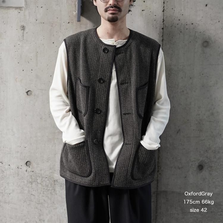 オーベルジュ AUBERGE 25aw ブラウン ベスト BROWN