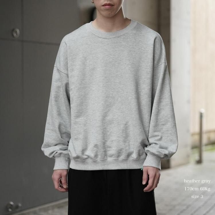 アワサ awasa 26ss クルーネックスウェットスーピマエイジングコットン