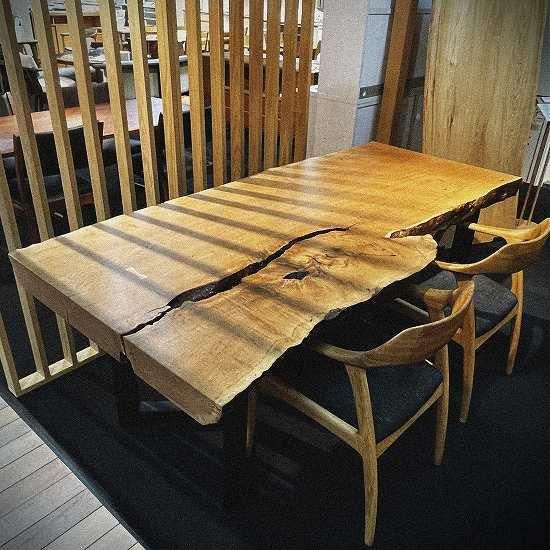 NO1 水楢一枚板｜一枚板テーブル 通販｜大阪｜一枚板・無垢板家具工房