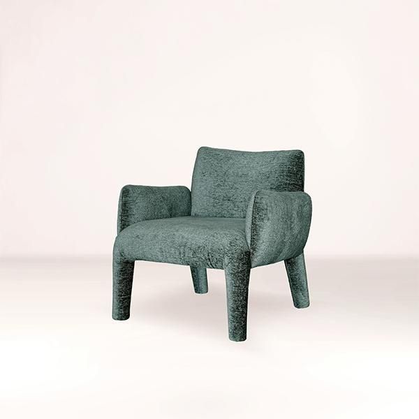 HALO】 MONZA ARM CHAIR / RUSTIC VELVET EMERALD - SHOP ASPLUND
