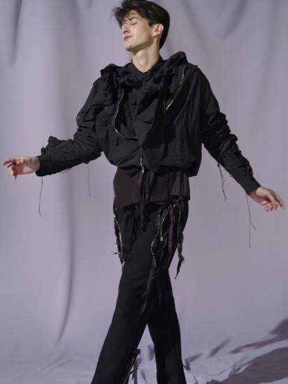 Midorikawa/ミドリカワ】ZIP SWEAT PANTS - 「PLACE/プレイス」UNUSED