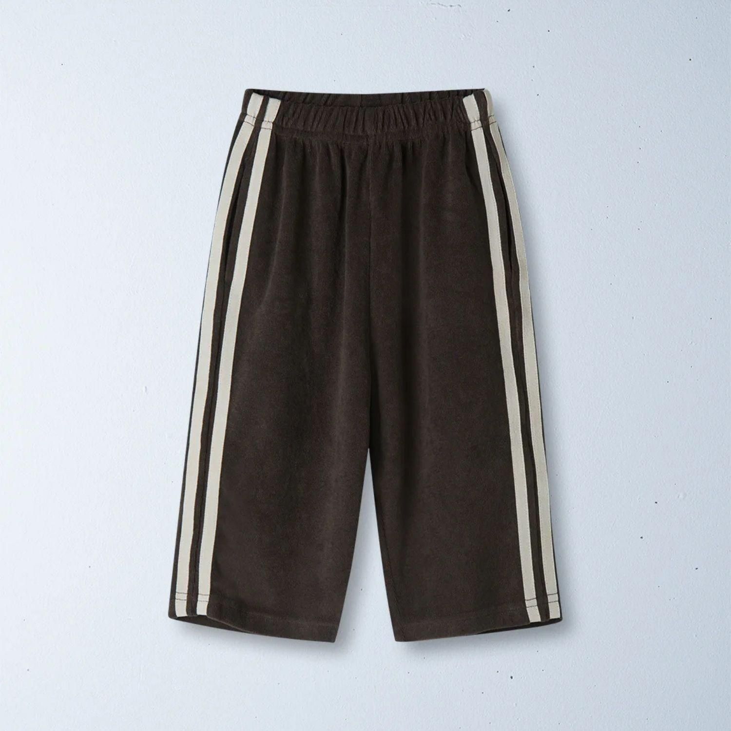 ZIGGY ZAZA twin stripe terry pant - rock - BOLO