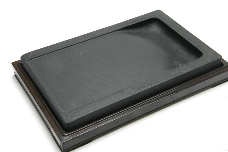 水坑 歙州 金星眉子紋硯 9インチ - 書道用具専門店 西本皆文堂