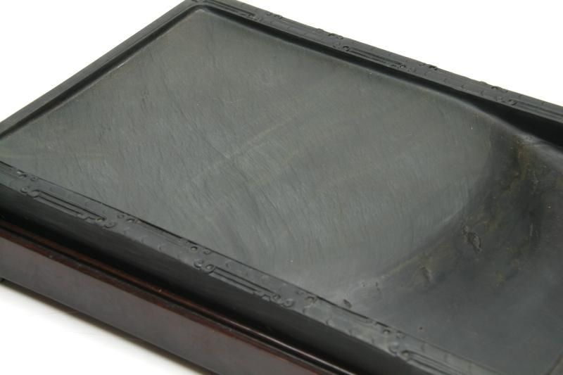 水坑 歙州 金星暗細羅紋長方硯 10インチ - 書道用具専門店 西本皆文堂