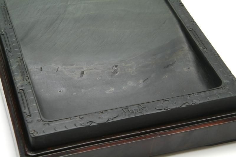 水坑 歙州 金星暗細羅紋長方硯 10インチ - 書道用具専門店 西本皆文堂