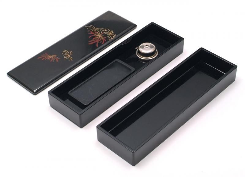 硯箱 小菊(重箱型) 硯付き - 書道用具専門店 西本皆文堂 オンライン