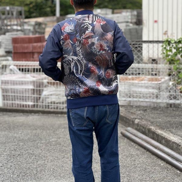 フェローズ 23W-GOLDEN-F リバーシブル スカジャン ネイビー SOUVENIR