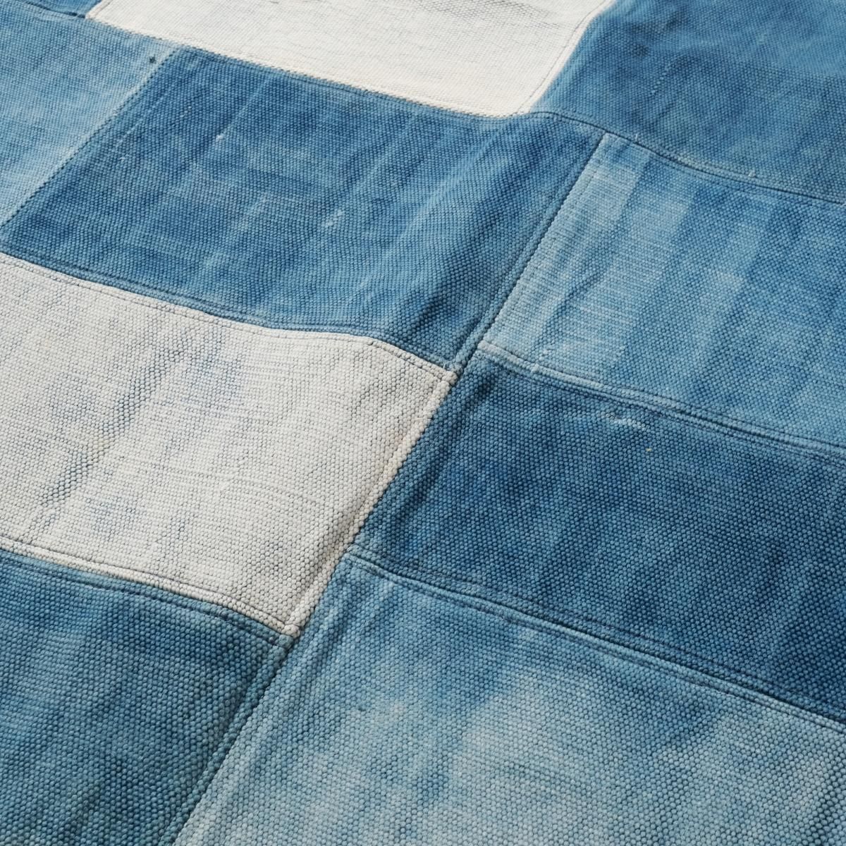 送料無料】 DENIM PATCHWORK RUG ( デニムパッチワーク ラグ ) 140×200cm