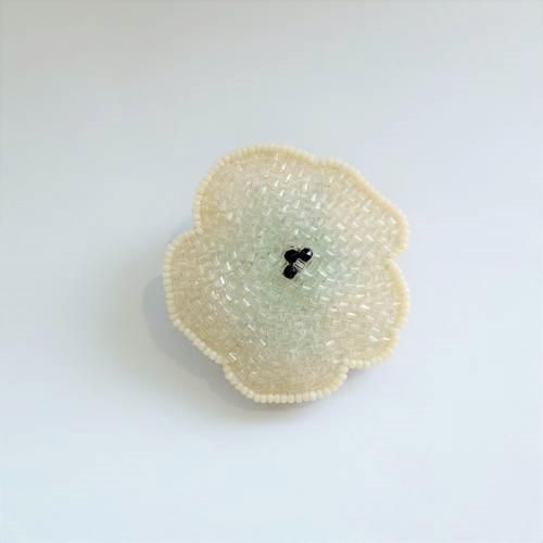 tamas】Mother・White/ブローチ（ヘアクリップとしても） - hina