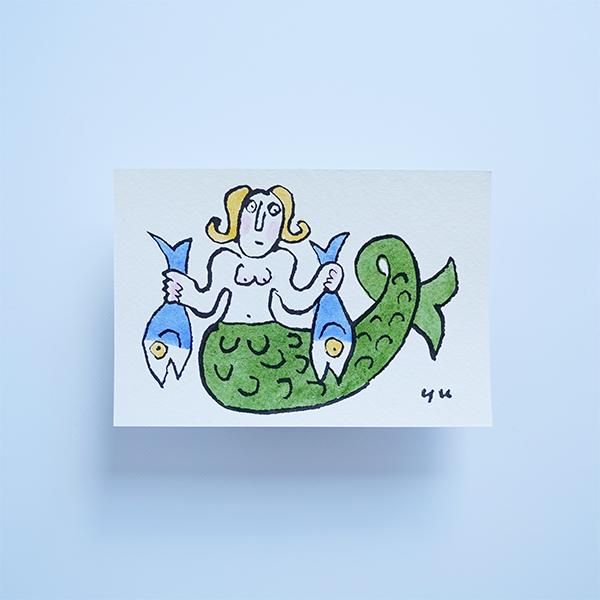 柚木沙弥郎／手彩色絵