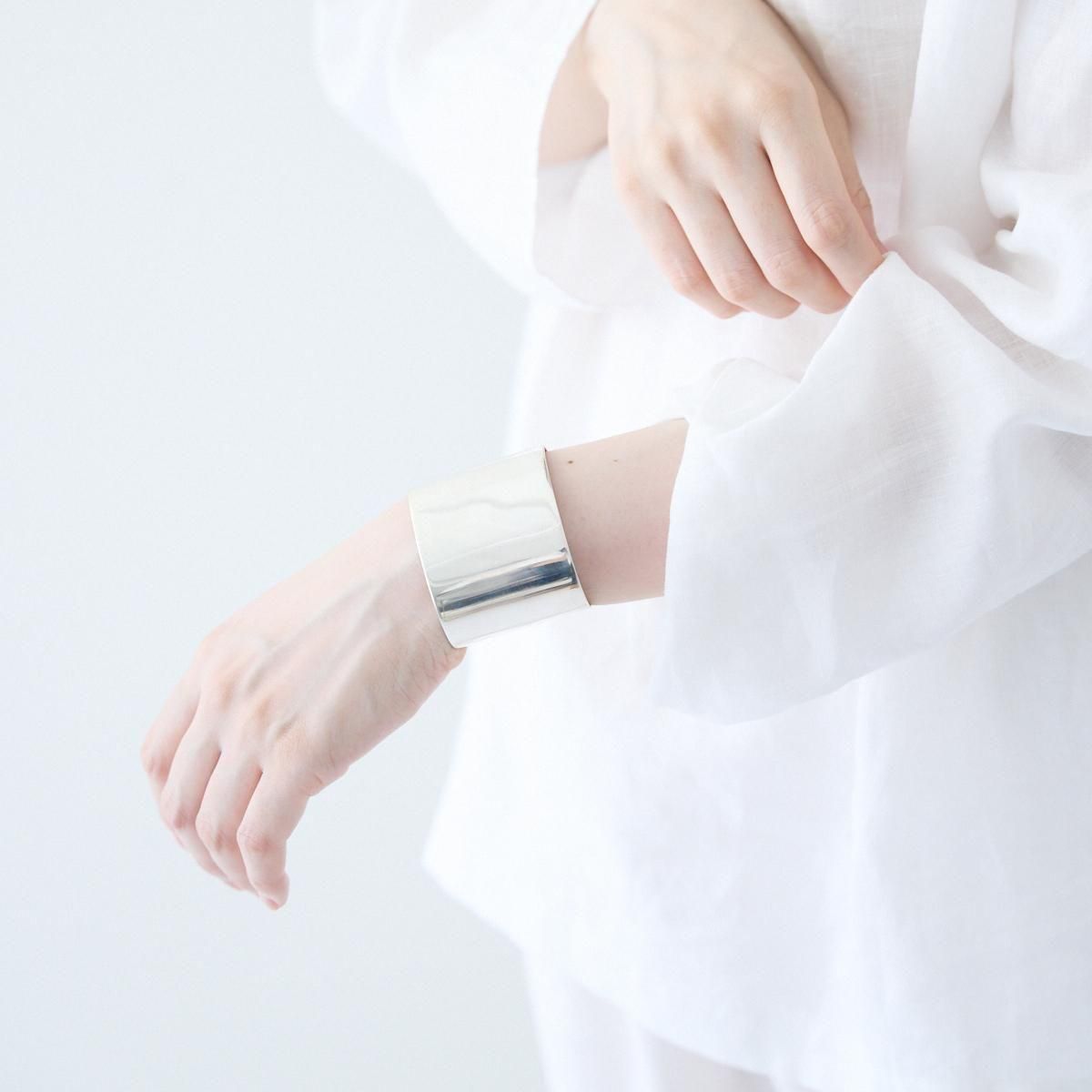 YAECA / シルバーバングル(4.5cm)- dieci｜online shop