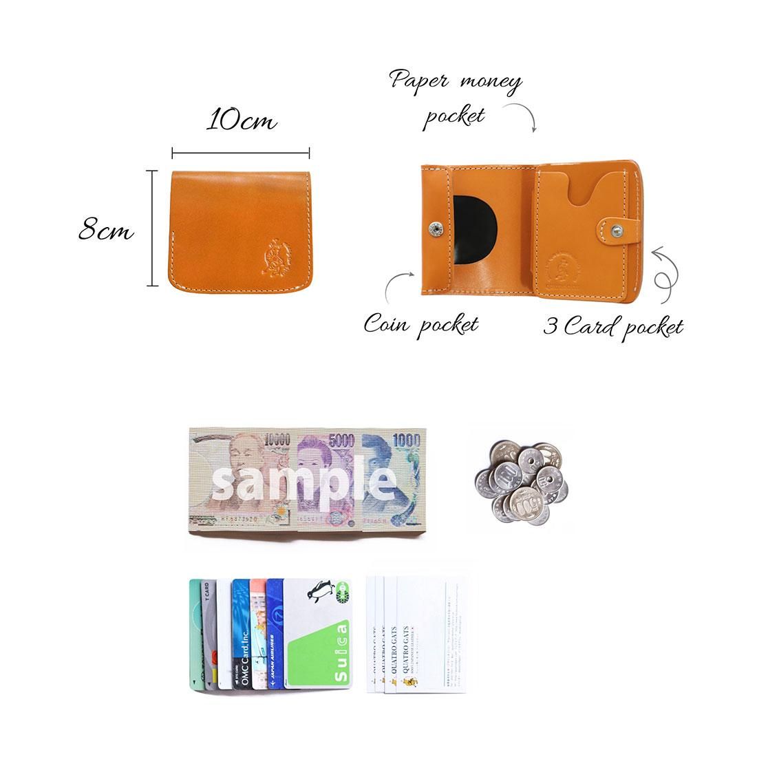 左利き LEFTY】小さい財布 小さいふ。定番BASICシリーズ「コンチャ