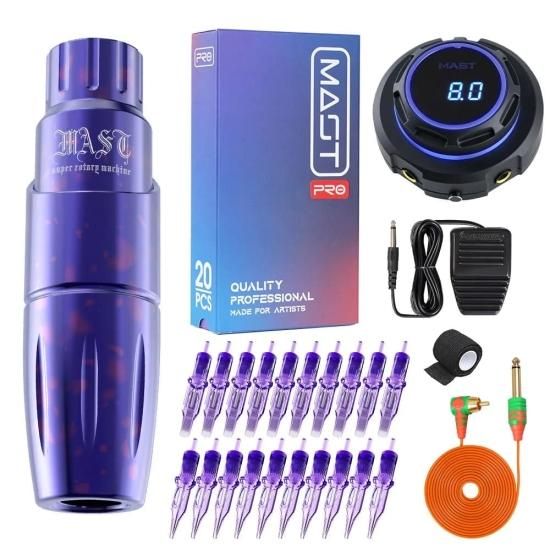 DH Mast Tour Purple Camoカラー ロータリータトゥーペンマシンキット