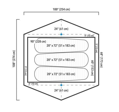 Made in USA◇Zpacks「Triplex Classic 3人用テント」 - アウトドア