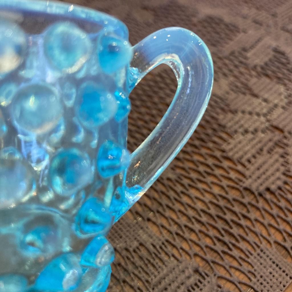 ホブネイル ミニクリーマー ブルーオパールセント 1940～1950年代製造