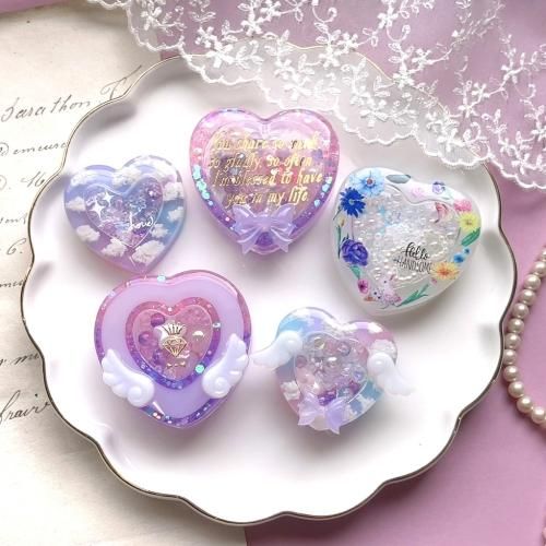 ハート5種のカシャカシャ シリコンモールドｰ* オマケがたくさんついて