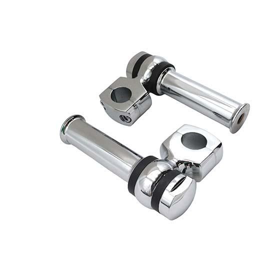 オフセットドッグボーンライザーセット クローム 4-1/4インチライズ