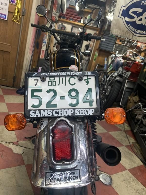 SHOP SAMS LICENSE FRAME サムズ BEST CHOPPERS IN TOWN ライセンス