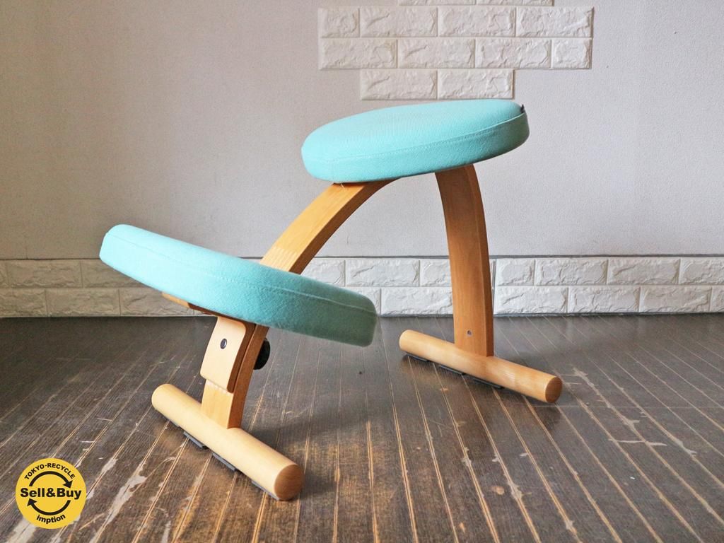 良品】サカモトハウス バランスチェアイージー ブルー1 良品