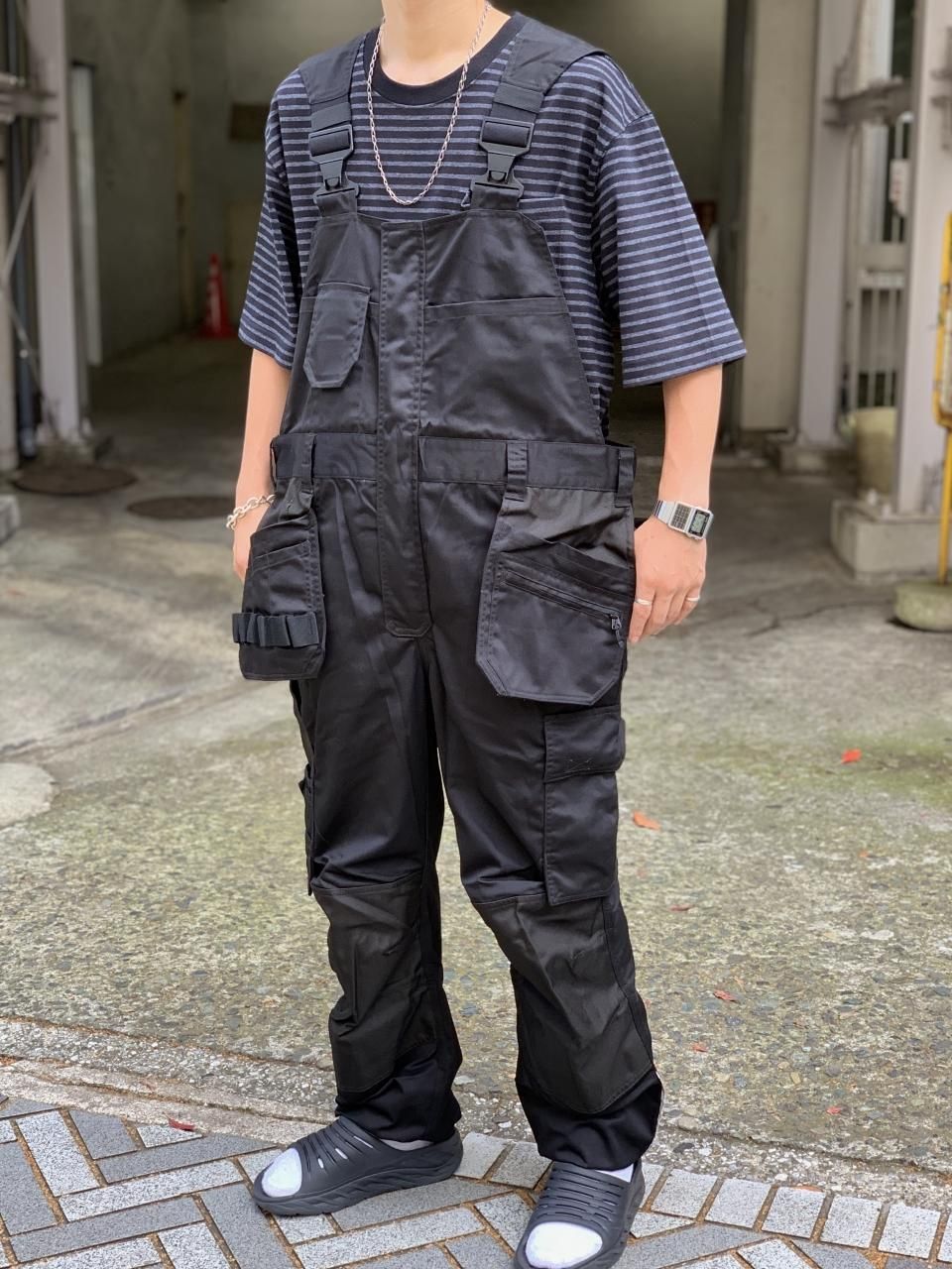 新品 PROJOB Multi-Pocket Poly-Cotton Overalls (BLACK) プロジョブ