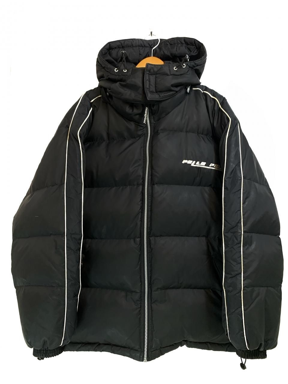 90s~00s PELLE PELLE Logo Down Jacket 黒 XL ペレペレ ダウン