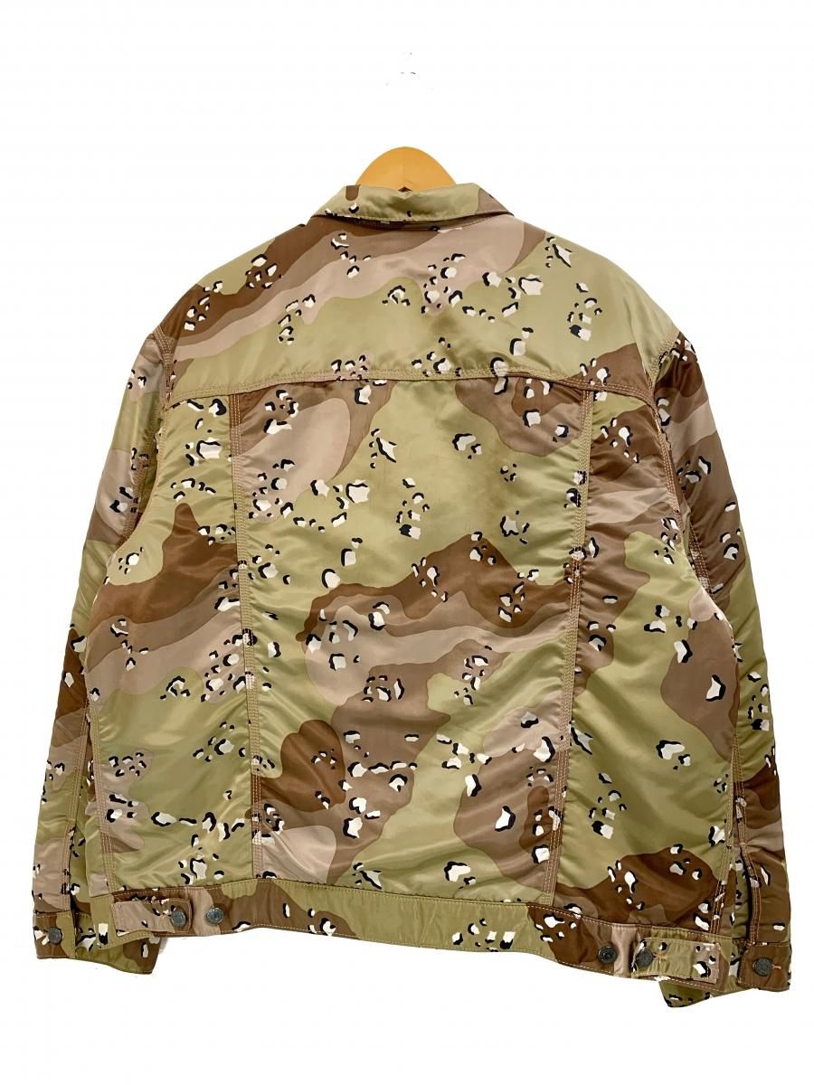 19AW SUPREME × Levi's Nylon Trucker Jacket (DESERT CAMO) XL