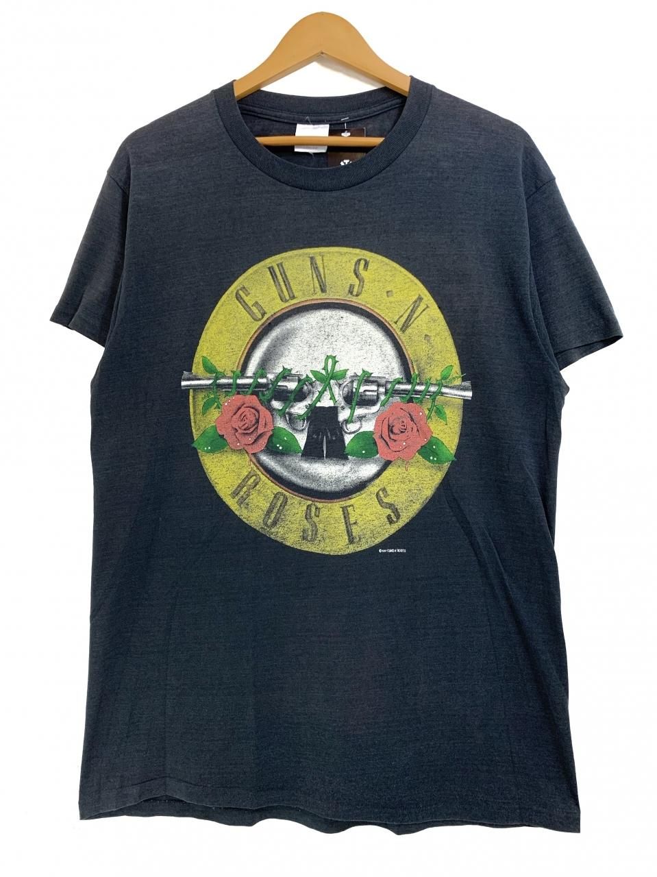 USA製 87年 GUNS N' ROSES Logo S/S Tee 黒 L 80s ガンズアンド
