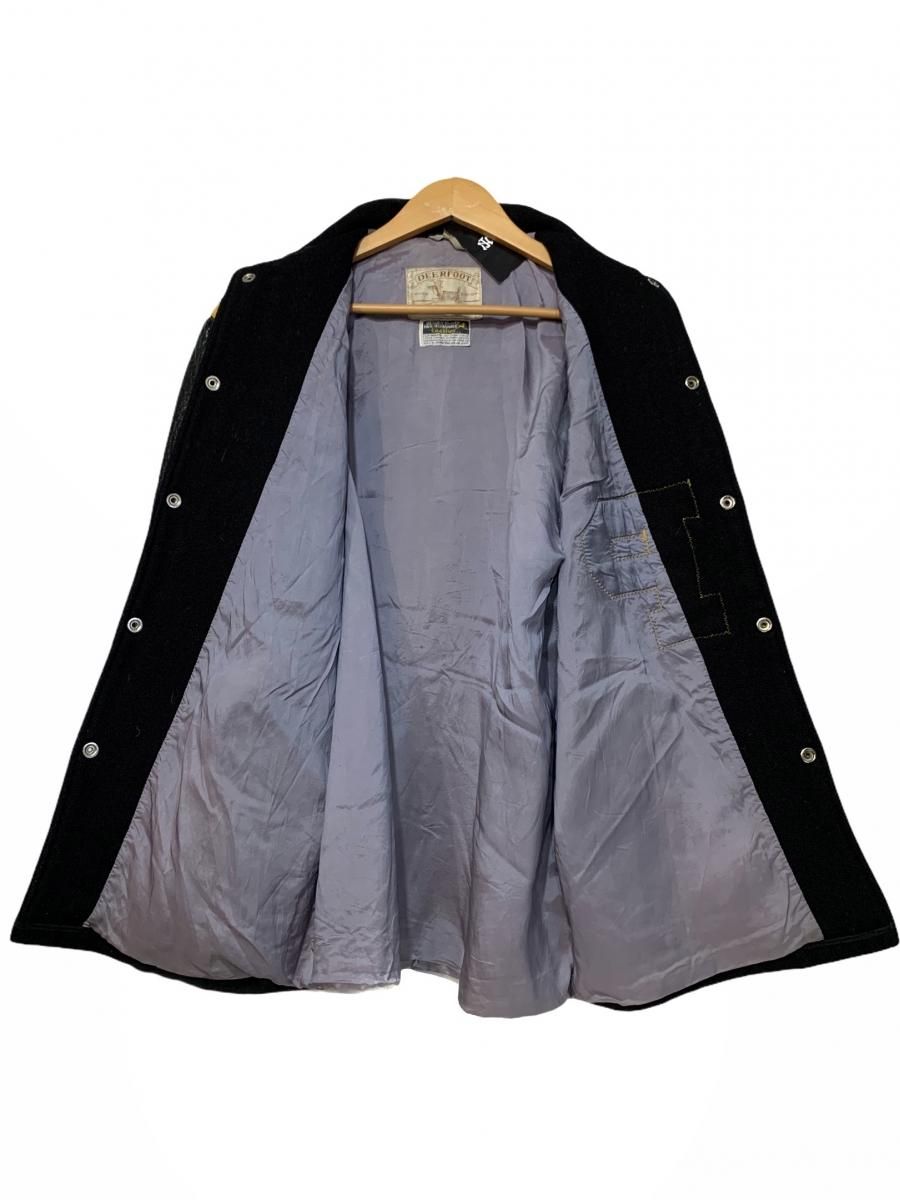 USA製 60s DEERFOOT Wool Long Varsity Jacket 黒黄 40 ロング