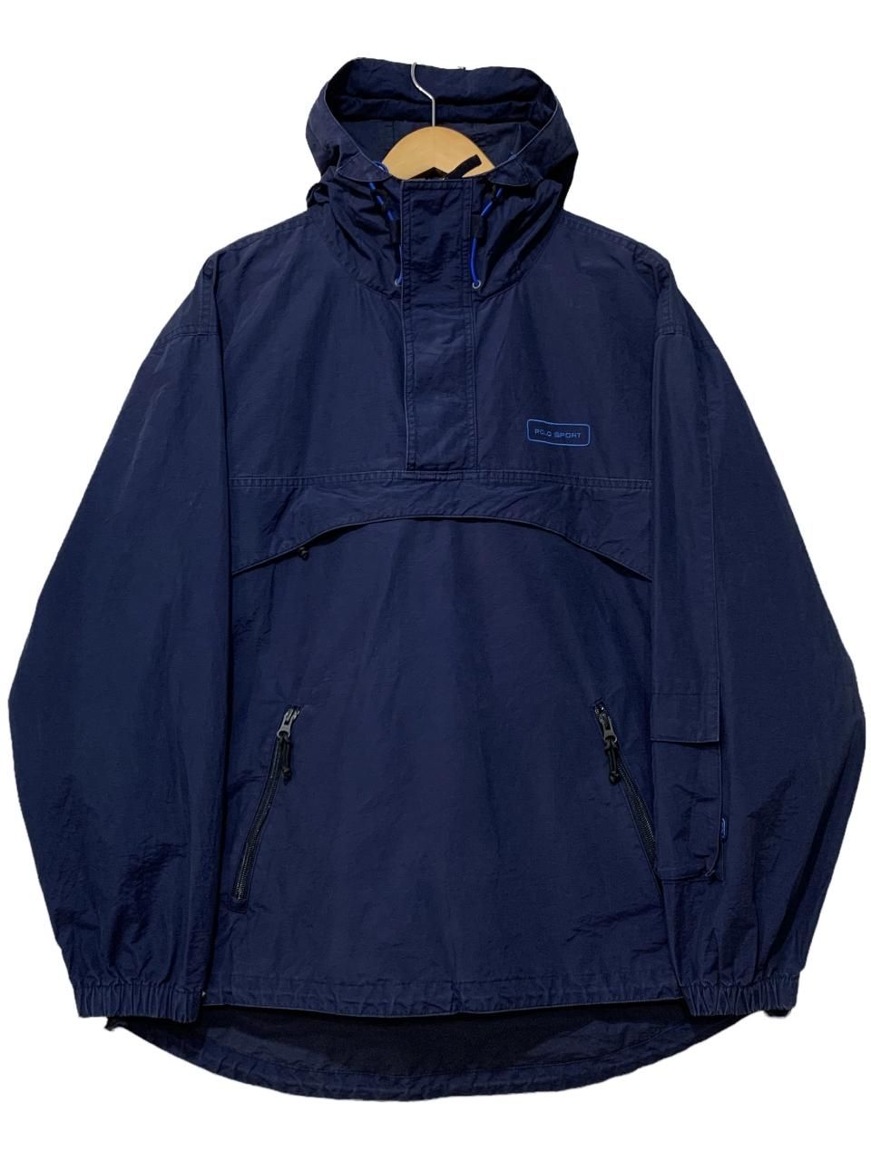 90s~00s POLO SPORT Cotton-Nylon Anorak Parka 紺 M ポロスポーツ