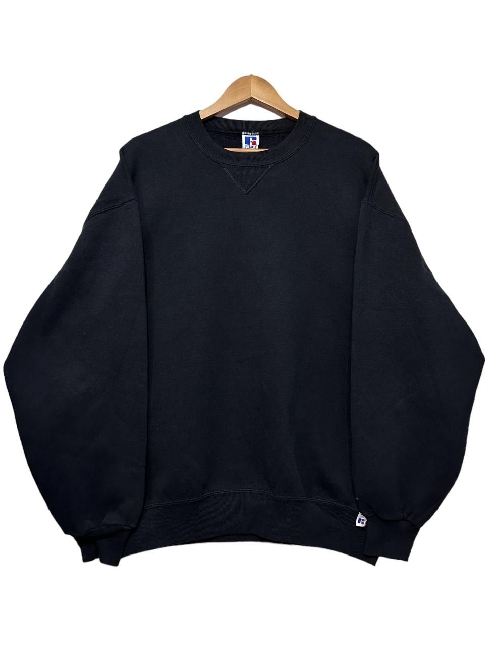 USA製 RUSSELL ATHLETIC Plain Sweatshirt 黒 XL ラッセル スウェット