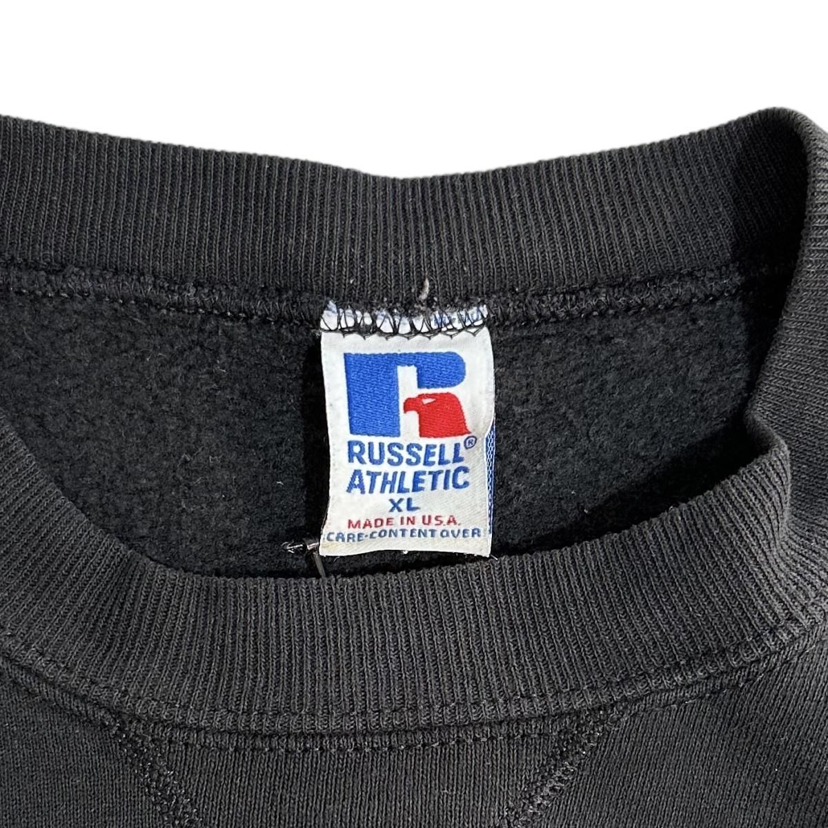 USA製 RUSSELL ATHLETIC Plain Sweatshirt 黒 XL ラッセル スウェット