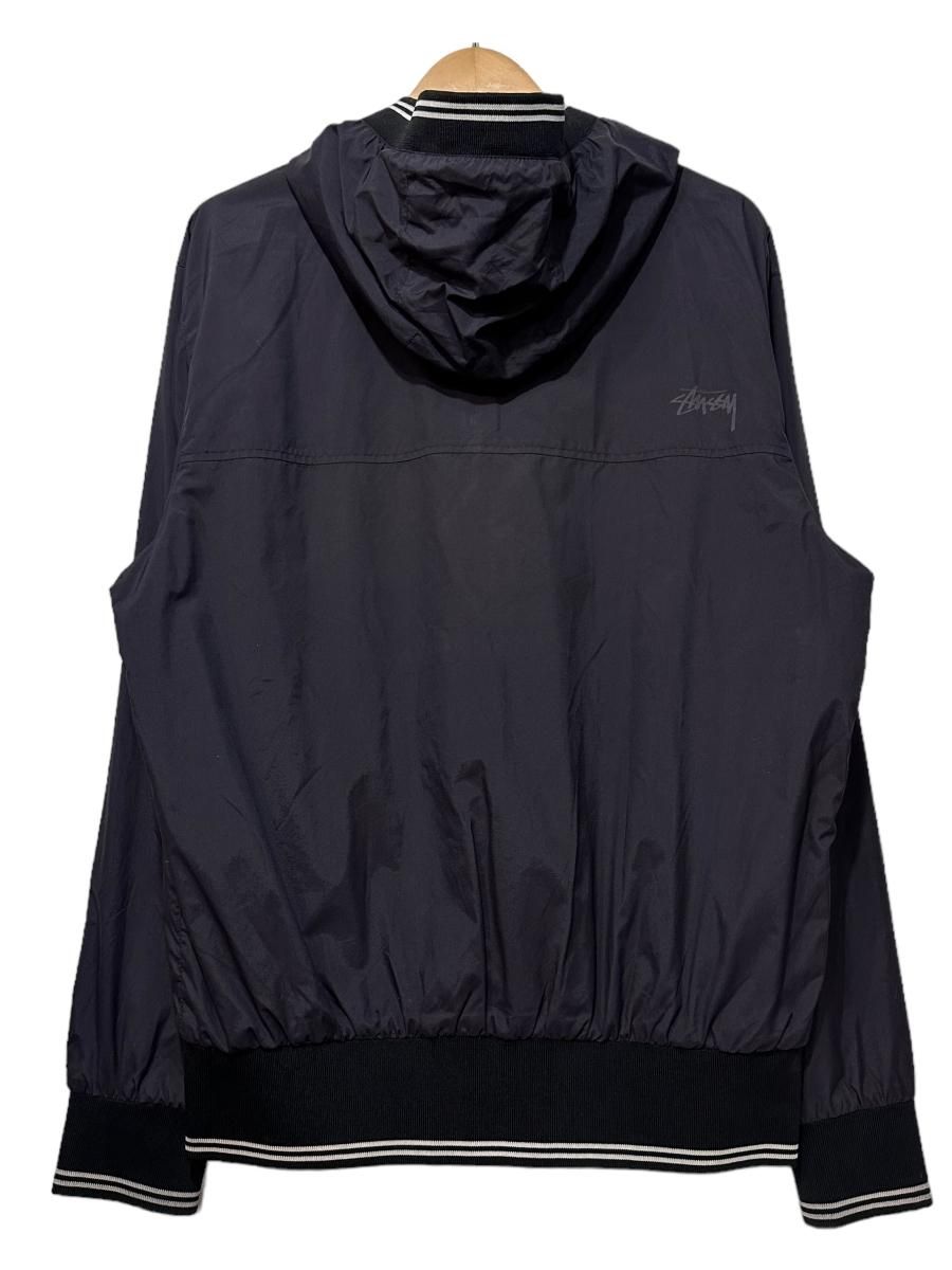 STUSSY Hooded Nylon Jacket 黒 L ステューシー フード付き ナイロン