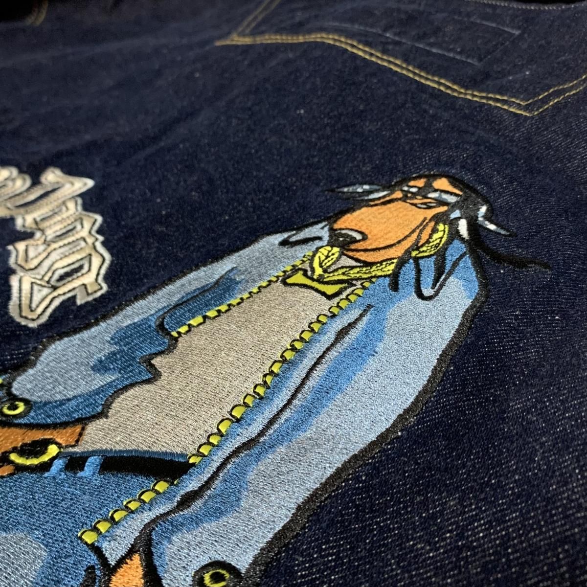 00s SNOOP DOGG Clothing Denim Jacket 紺 XXL スヌープドッグ デニム