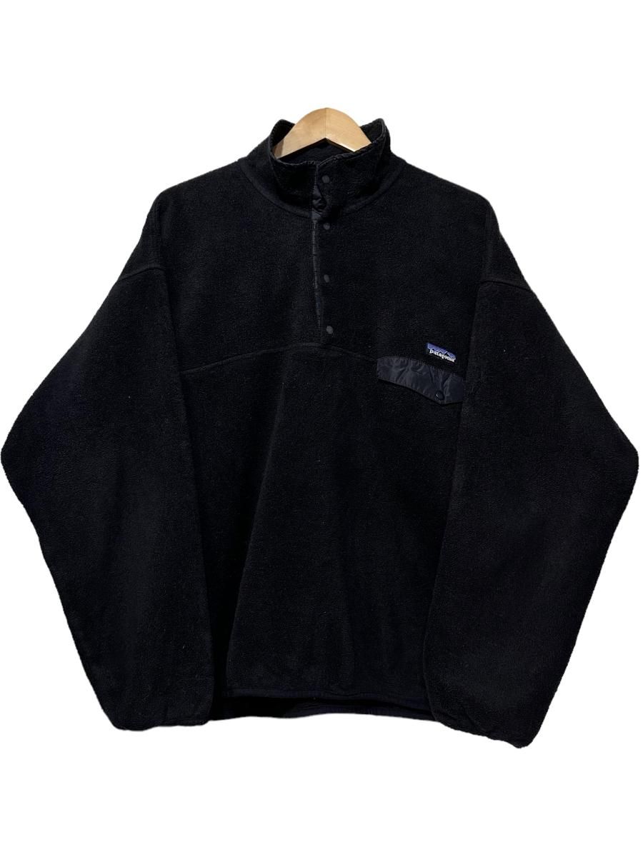 カナダ製 90s patagonia Synchilla Snap-T Pullover 黒 XL パタゴニア
