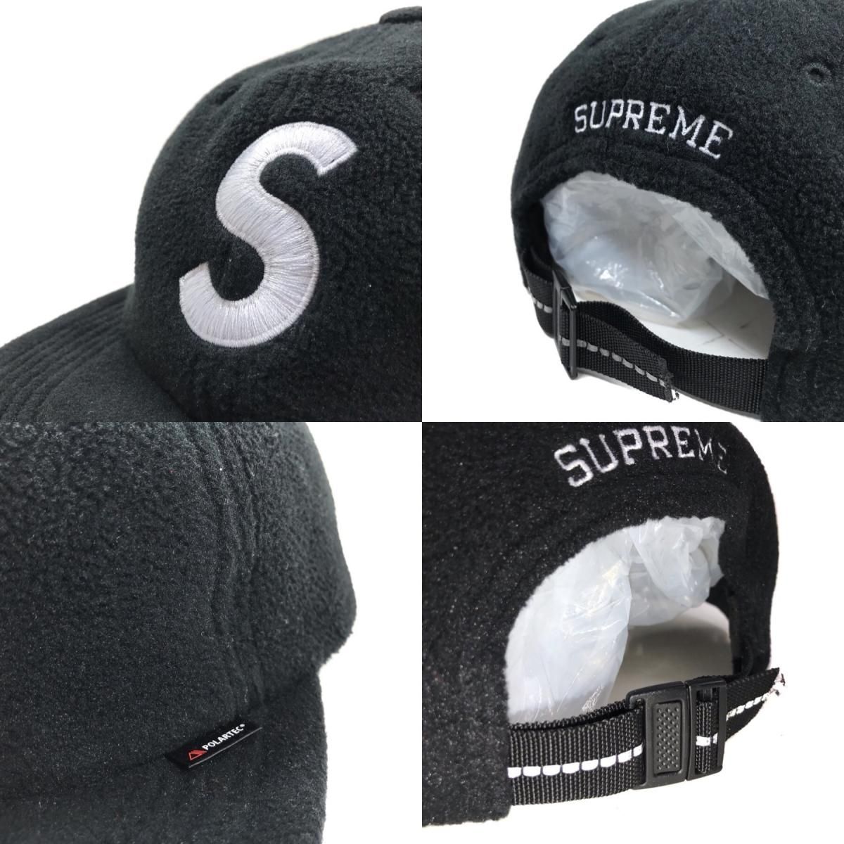 18AW SUPREME Polartec S Logo 6-Panel Cap (Black) シュプリーム